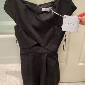 Black off the shoulder romper